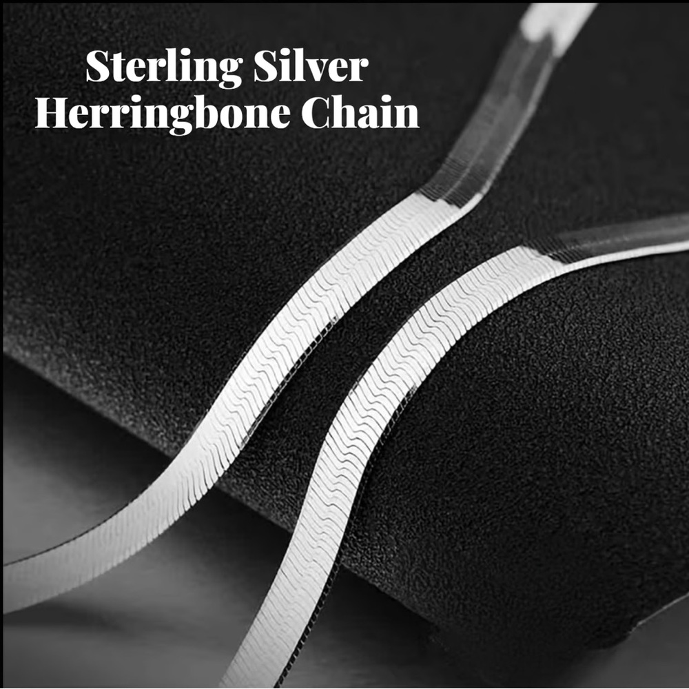 Sterling Silver Herringbone Chain